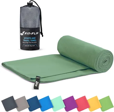 Fit-Flip Microvezeldoeken - 12 Kleuren, 8 Maten - Compact, Ultralicht & Snel Droogend - Het Perfecte Sportdoek