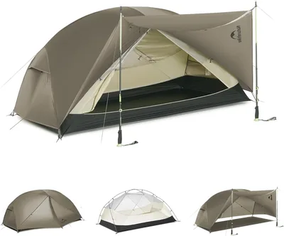 Naturehike Mongar Pro Ultradunning Stålvarp Tenta Vätvärdefull Och Windskyddad 1-3 Personer Tenta För Campingen Alla Ära