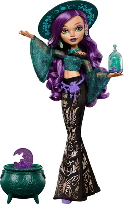 Monster High Moonspell Magic by Willow Thorne JMB92 Natural Witch Toy with Hearing Aid Surprise