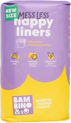 Bambino Mio, pañales reutilizables súper suaves, 100 unidades (16cm x 29cm) - Mejor Oferta