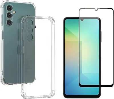 2 in 1 Clear Pouch & 9D Glass Screen Protector for Samsung Galaxy A16