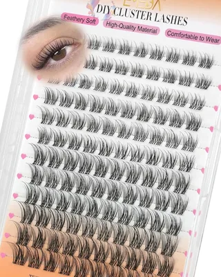 EMEDA Naturliga Falska Klusterläger Fluffiga Individuala Klusterläger med D-Kurl Transparent & So - Best Price