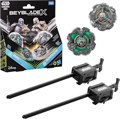 Hasbro Beyblade X Star Wars, Grogu vs Snowtrooper: 2 Spinners + 2 Lancia, Miglior Affare