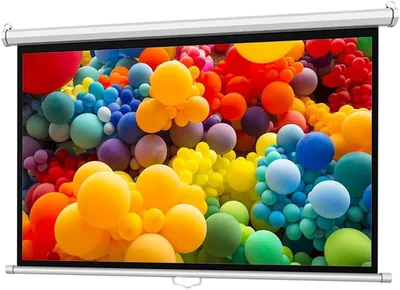 ZPIMPGMGUG Projector Screen 72 Inch Retractable - Best Deal