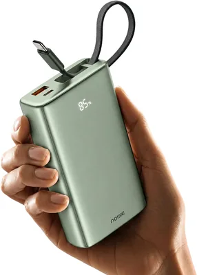 Noise पावर बैंक 20000mAh 45W तेजी से चार्ज: इनबिल्ट टाइप-C केबल, डिजिटल बैटरी%, उन्नत सुरक्षा संरक्षण, मेटल