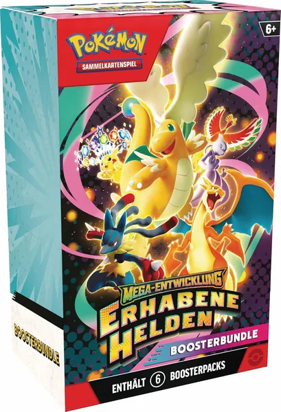 Pokémon Trading Card Game: Booster Bundle Mega Development - Sublime Heroes (6 Booster Packs)