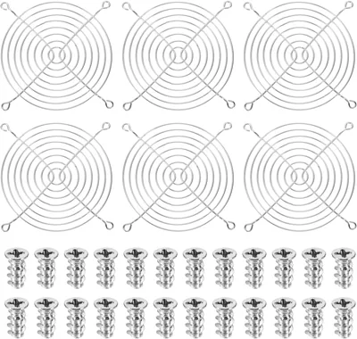 PATIKIL 120mm Fan Finger Grill 6 Pcs Ventilation Guard Cover with Screws Best Deal