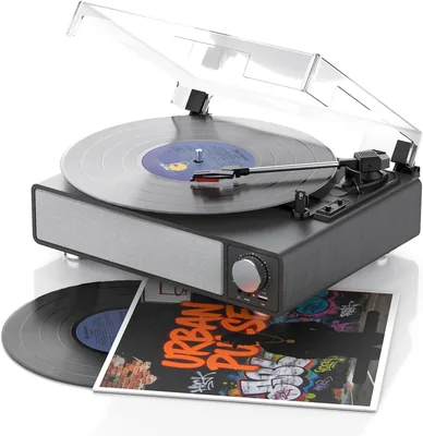 Bluetooth Transmitter Record Player - Black