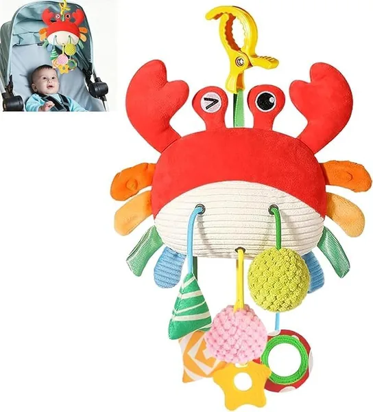 SKY-TOUCH Crab Car Seat Toy for Babies