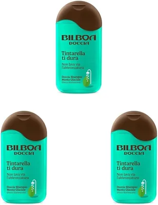 Bilboa Ice Mint Shower Shampoo, Tintarella Ti Dura, Non Lavora Via il Abbronzatura, Effetto Rinfrescante, Testato Dermatologicamente, 220 ml - 9% di Sconto