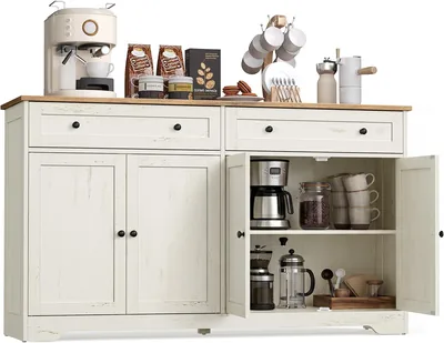 VASAGLE Siren LSC541WJ01: Sideboard Moderno per Cucina e Ingresso