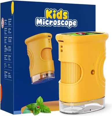 Microscope pour enfants Temodu 2.0 pouces, 1000X, LED, Science en plein air - Économisez 5% sur Amazon