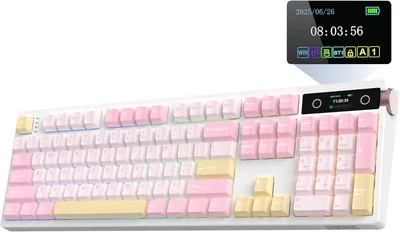 EPOMAKER TH108 PRO Mechanical Keyboard – Pink, Creamy with 10000mAh Battery Best Deal