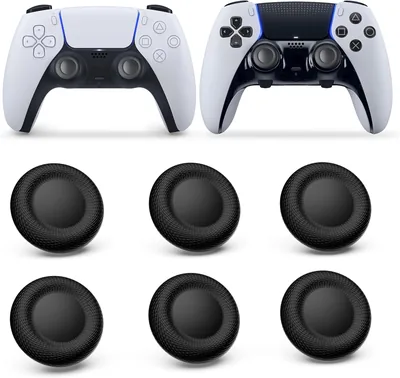 PS5 コントローラー 交換用スティックキャップ 6個セット（PS4/PS5 コントローラー用）