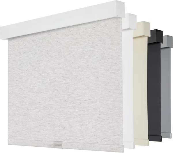Persilux Blackout Roller Shades for Windows, Cordless Free-Stop Blinds for Windows with Valance