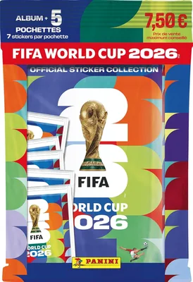 Panini FIFA World Cup 2026 - Album de autocollants + 5 pochettes - Offre de départ
