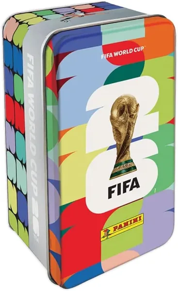 Panini - FIFA World Cup 2026 - Cromos Classic Tin Box - Incluye Lata con 10 Sobres
