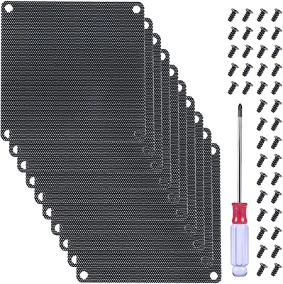 HAAMNING7 120mm x 120mm Fan Dust Filter, 120mm PVC Black PC Cooler Dustproof Case Cover Computer Mes