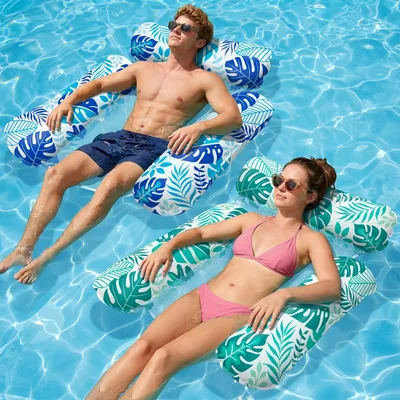 Bouée de natation Elidepe, 2 pièces, matelas gonflable pour piscine, hamac aquatique