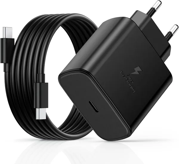 Chargeur rapide USB C 45W avec câbles Type C 2M, pour Samsung Galaxy S25/S24/S23/S22/S21 Ultra/S20/S20+/Note 10/9/A73 - 14% de réduction