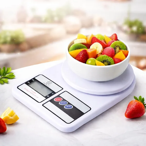 Balança de Cozinha Digital Gourmet Premium - Resistente à Água e Antiderrapante com Visor HD
