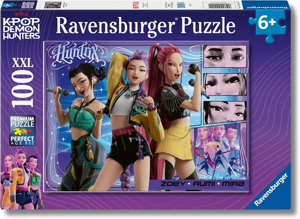 Ravensburger K-Pop Demon Hunters Puzzle 100 Pieces XXL