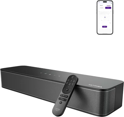 Ultimea 2.1ch Soundbar All-in-One, 132W, Subwoofer Intégré, Contrôle App, 16 Pouces, Meilleure Offre