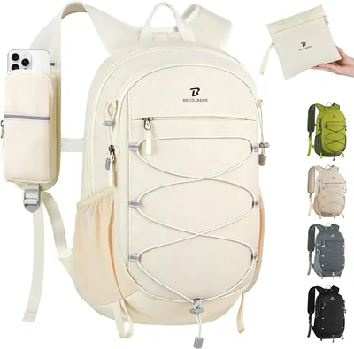 BECOJADDE 15/20L Leichtes Wander-Rucksack Tagrucksack mit Brustgurt und Rückventilation für Männer Frauen - Best Deal