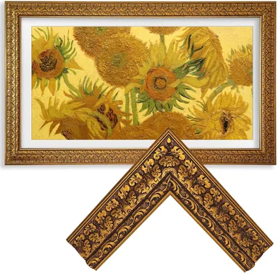AntiqueGilded Walnut Frame for Samsung The Frame TV (LS03A/B/C/D/F/H)