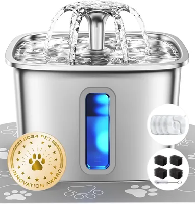 Veken Cat Water Fountain Stainless Steel 3.2L Best Deal