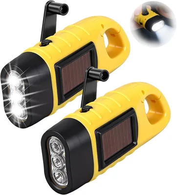 oibek Wind Up Torch - Super Bright LED Flashlight