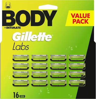 Gillette Labs Body & Intimate Razor Blades - 16 Replacement Blades