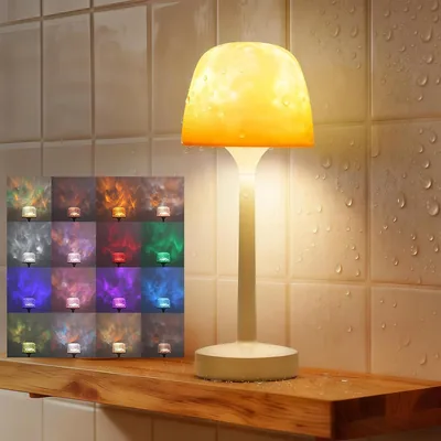 Ocean Wave Shower Lamp - 16 Color Projector Rechargeable Light with Remote