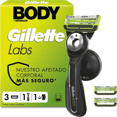 Gillette Labs Body + Intim Men's Razor 3 Refills - Mejor Oferta
