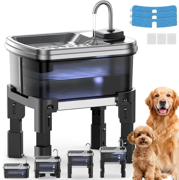 FEELNEEDY 304fl oz/9L Dog Water Fountain