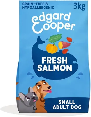 Crochette Edgard & Cooper per Cani Adulti Piccoli, Salmone Fresco, Ricetta Ipoallergenica con Zucca, Cavolo e Dolcificante - 3 kg - Best Deal