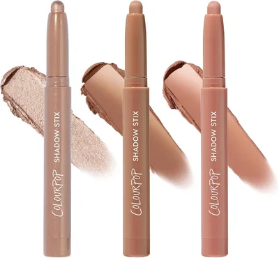 مجموعة أحمر شفاه ColourPop نود أتيتيد - ظلال عيون ماتة ولامعة - مستحضرات تجميل خالية من الحيوانات