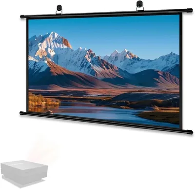 ZPIMPGMGUG Projector Screen 60/72 Inch Retractable - Best Deal