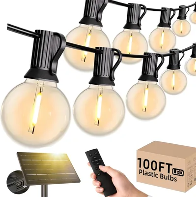 Dotrvmp Outdoor Solar Lichterkette, 30 m IP65 Wetterfest mit Fernbedienung (49% Rabatt)