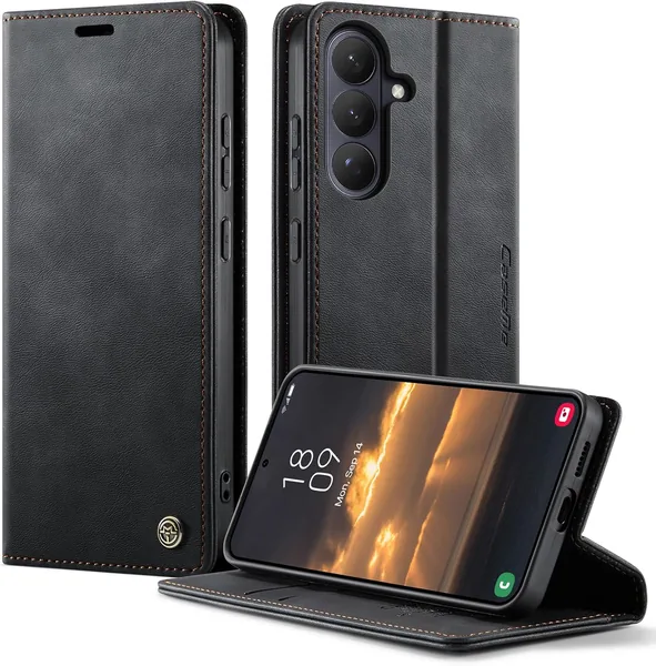 Housse Owlhold Samsung Galaxy S26 Plus 5G en Cuir Pu Antichoc avec Fentes Cartes et Blocage du Signal RFID