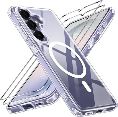 Coperchio magnetico iVoler per Samsung Galaxy S26 5G con 2 pezzi di vetro temperato, compatibile con MagSafe - Protezione sottile