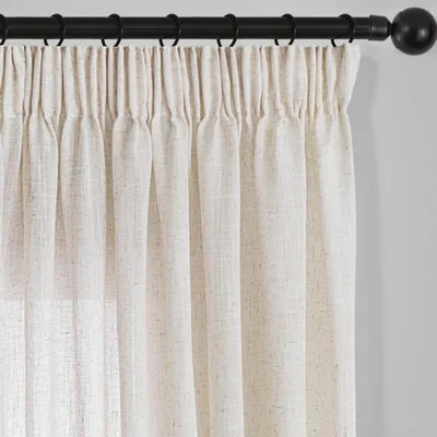 Kurze Küchenvorhänge 160 cm Hoch Rüschenkante Landhausstil Vorhang Fenster Beige Leinen Boho Wohnzimmer Modern