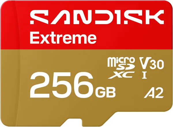 SD Card 256GB SANDISK Extreme MicroSDHC UHS-I + SD Adapter