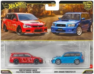 Hot Wheels 2005 Mitsubishi Lancer Evolution IX / Subaru Forester STI Ride On Toy, 28% Off