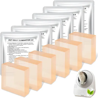 AMFUN 6PCS Geurverdrijvend Gel voor Huisdierengeur en Kattebak - 15% Korting