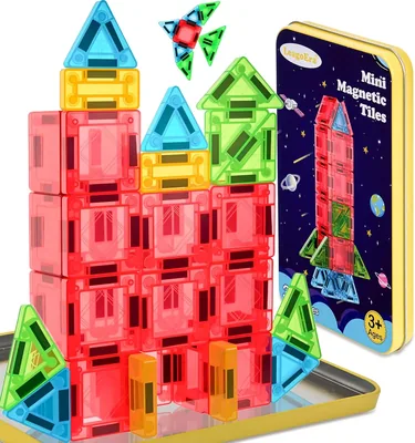 LeagoEra Mini Bloques Magnéticos para Niños de 32 Piezas - Juguetes Educativos para Niños de 3 años en adelante - Mejor Oferta
