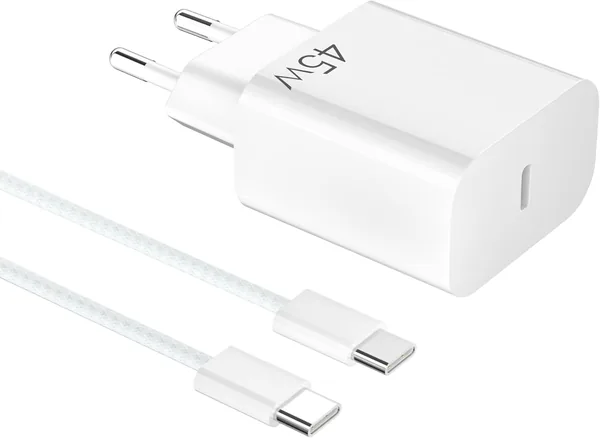 YISH USB C Fast Charger GaN 45W - Mains USB C Socket Fast Charger for Smartphone