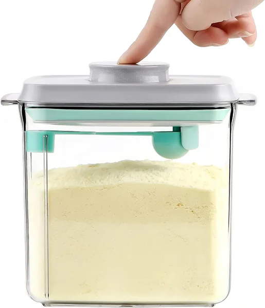 Milchpulver Aufbewahrungsbox 1700 ml, Versiegeltem Milchpulver Dispenser mit Löffel, Tragbares Milchpulver Behälter für Lebensmittel, Entfernbare