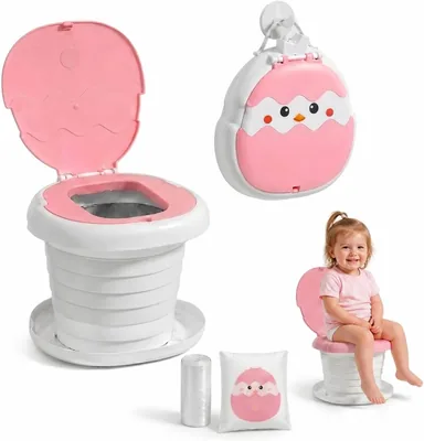 VALEMA® Potty Portátil para Niños con 6 Alturas Ajustables | Soporta hasta 50 kg | Incluye Bolsa de Transporte