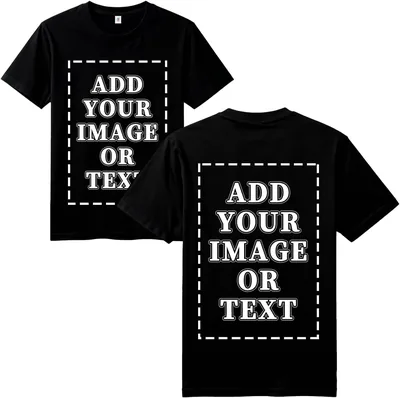 FEEGO Custom Printed T-Shirts - Front & Back